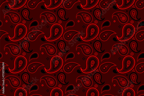 Endless royalty in victorian costume. Drawn seamless with flourish decorative. Calm medallion at geometry canvas.