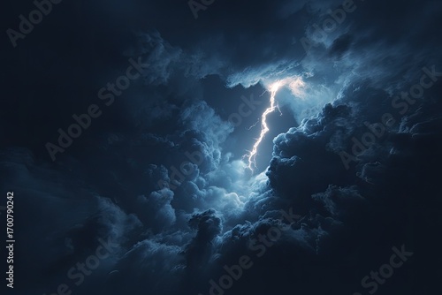 lightning in the sky