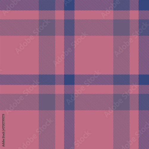 Finish fabric texture pattern, outfit tartan background vector. Purity textile seamless check plaid in red and pastel colors.