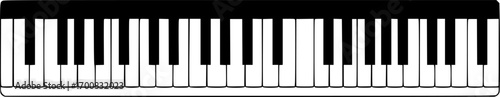 vector round frame of piano keyboard isolated on white background. modern music illustration. classic music. template for piano concert
