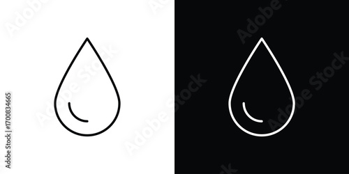 Water drop icon logo template designs.