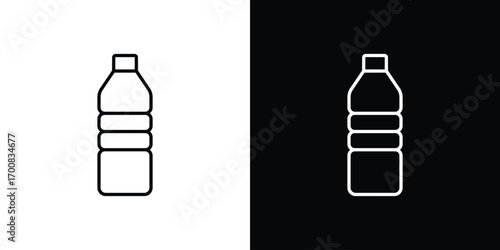 Water bottle icon logo template designs.