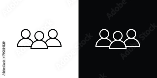 Users icon logo template designs.
