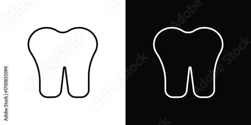 Tooth icon logo template designs.