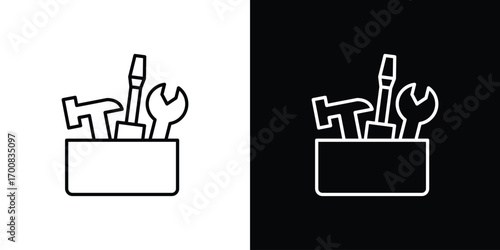 Toolbox icon logo template designs.