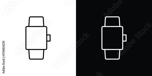 Smartwatch icon logo template designs.