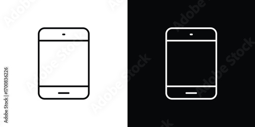 Smartphone icon logo template designs.