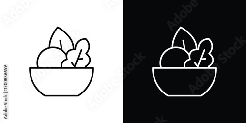 Salad icon logo template designs.
