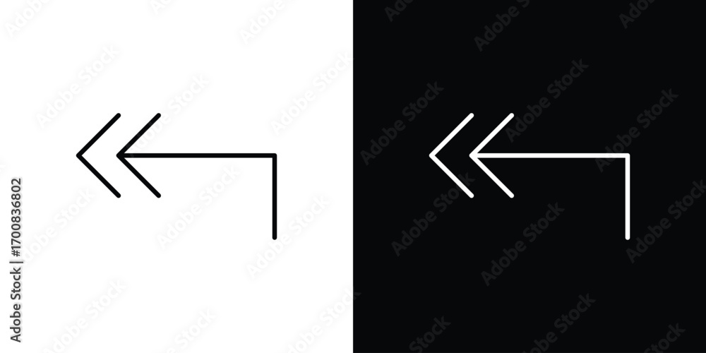 Fototapeta premium Reply all icon logo template designs.