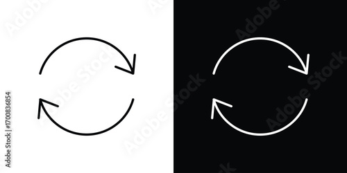 Recycle icon logo template designs.