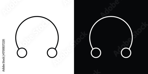 Piercing icon logo template designs.