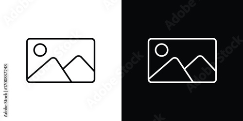 Picture icon logo template designs.