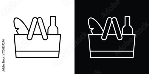 Picnic icon logo template designs.