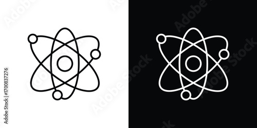 Physics icon logo template designs.