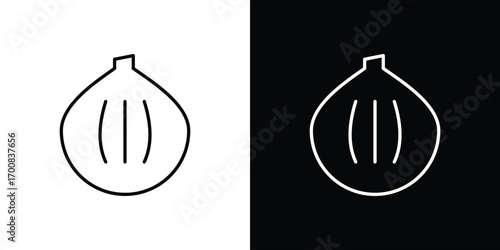 Onion icon logo template designs.