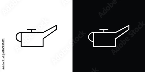 Oil can icon logo template designs.