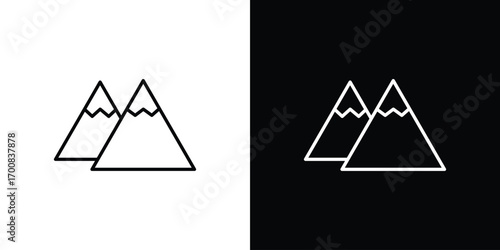 Mountains icon logo template designs.