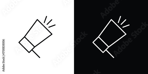 Megaphone icon logo template designs.