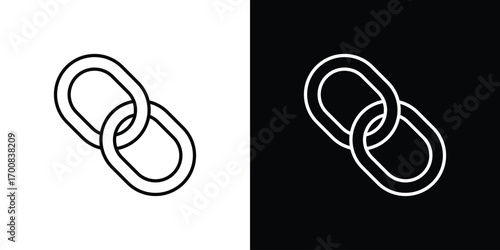 Link icon logo template designs.