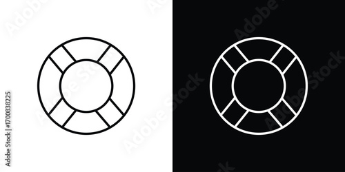 Life buoy icon logo template designs.