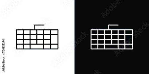 Keyboard icon logo template designs.