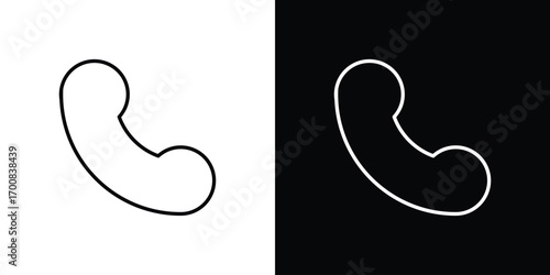 Incoming Call icon logo template designs.