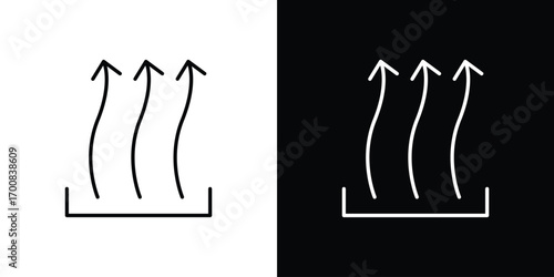 Heat icon logo template designs.