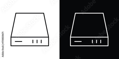 Hard Disk icon logo template designs.