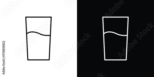 Glass icon logo template designs.