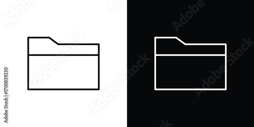Folder icon logo template designs.
