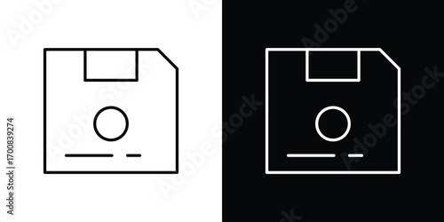 Floppy disk icon logo template designs.