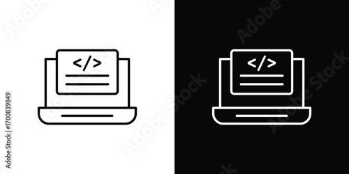 Display code icon logo template designs.