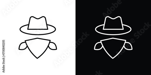 Cowboy icon logo template designs.