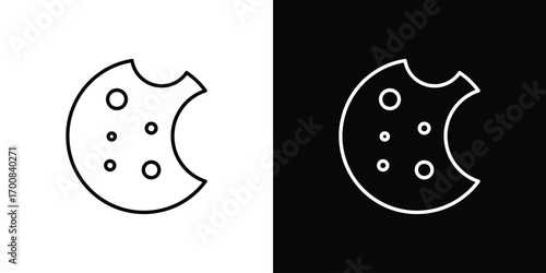 Cookie icon logo template designs.
