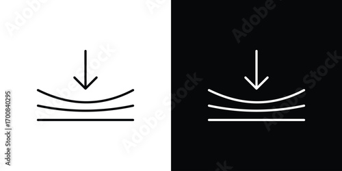 Compress icon logo template designs.