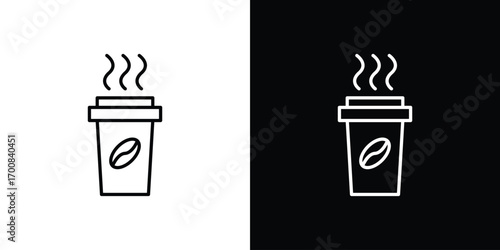 Coffee icon logo template designs.
