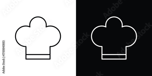 Chef hat icon logo template designs.