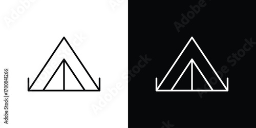 Camping icon logo template designs.