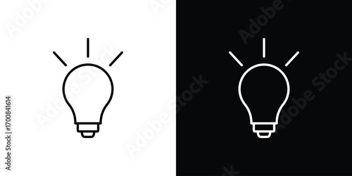 Bulb icon logo template designs.