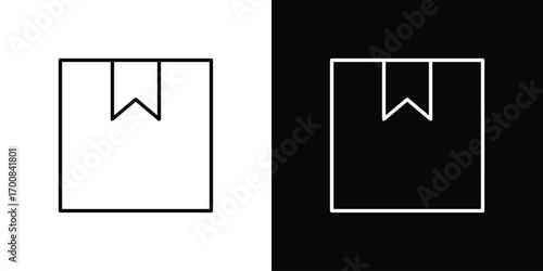 Box icon logo template designs.