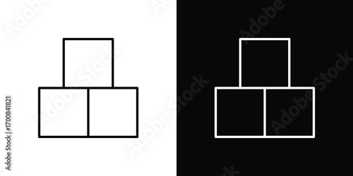 Boxes icon logo template designs.
