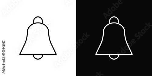 Bell ring icon logo template designs.