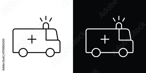 Ambulance icon logo template designs.
