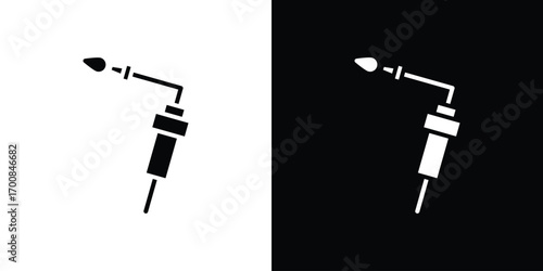 Welding icon line style. Graphic design element vectors