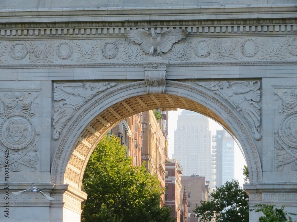 Fototapeta premium washington square park arch, West Village, Manhattan, new york, USA