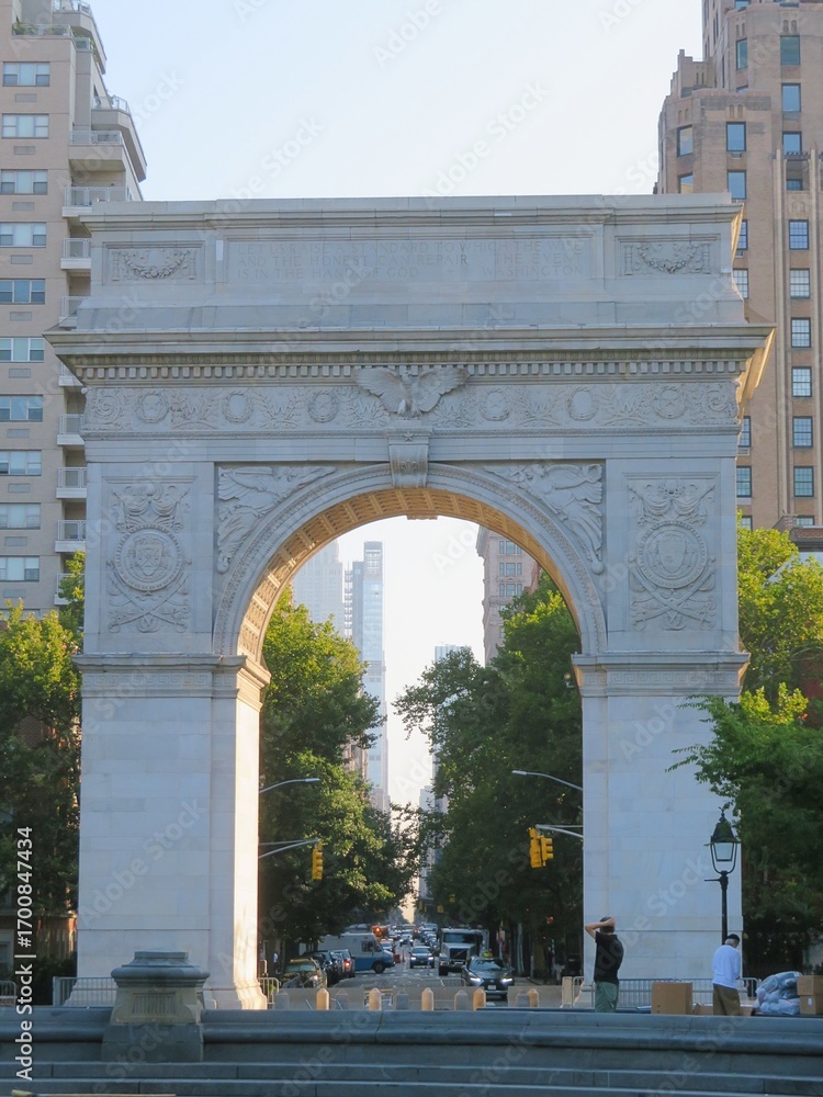 Fototapeta premium washington square park arch, West Village, Manhattan, new york, USA