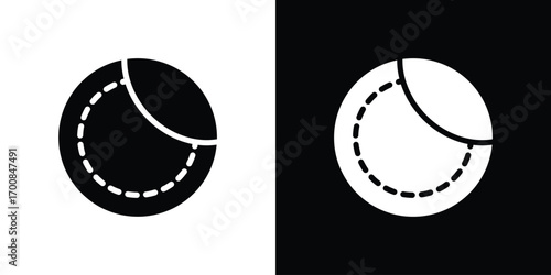 Sticker icon line style. Graphic design element vectors