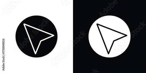 Navigation icon line style. Graphic design element vectors