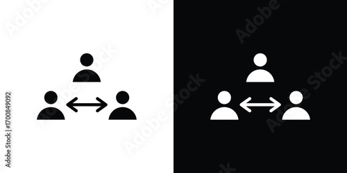 Mediator icon line style. Graphic design element vectors