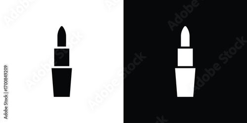 Lipstick icon line style. Graphic design element vectors